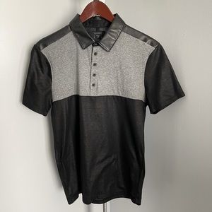 Guess Faux Leather Shoulder Polo